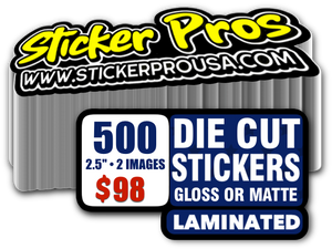 500 Custom Vinyl Stickers $98 | Free Shipping | StickerProUSA.com ...